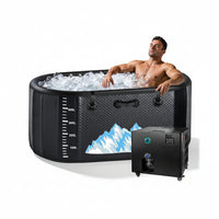 Cold Plunge Tub Designed for Athlete Recovery, 248 Gallon Capacity, 1 HP Chiller, WiFi Control, Water Treatment Kit