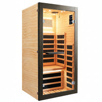 Infrared Sauna Built for Daily Wellness, Low EMF Graphene Heating, Compact 31x31x62 Design, Speakers & Lighting