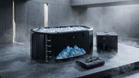 Cold Plunge Tub, 248 Gallon, 1 Horsepower, Heavy-Duty Ice Bath Tub for Athletes with Hot & Cold, Portable Inflatable Plunge Chiller with Water Treatment Kit, Immersion Therapy, Wifi (Black, 1 Set) — Lifestyle