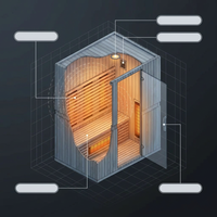 Infrared Home Sauna Room for 2 Persons Sauna Spa Room Hemlock Wood Infrared Sauna Cabin Dry Sauna with Full Spectrum Radiator, LED Light, Bluetooth, MP3, USB (2 Person Sauna Room) — How It Works